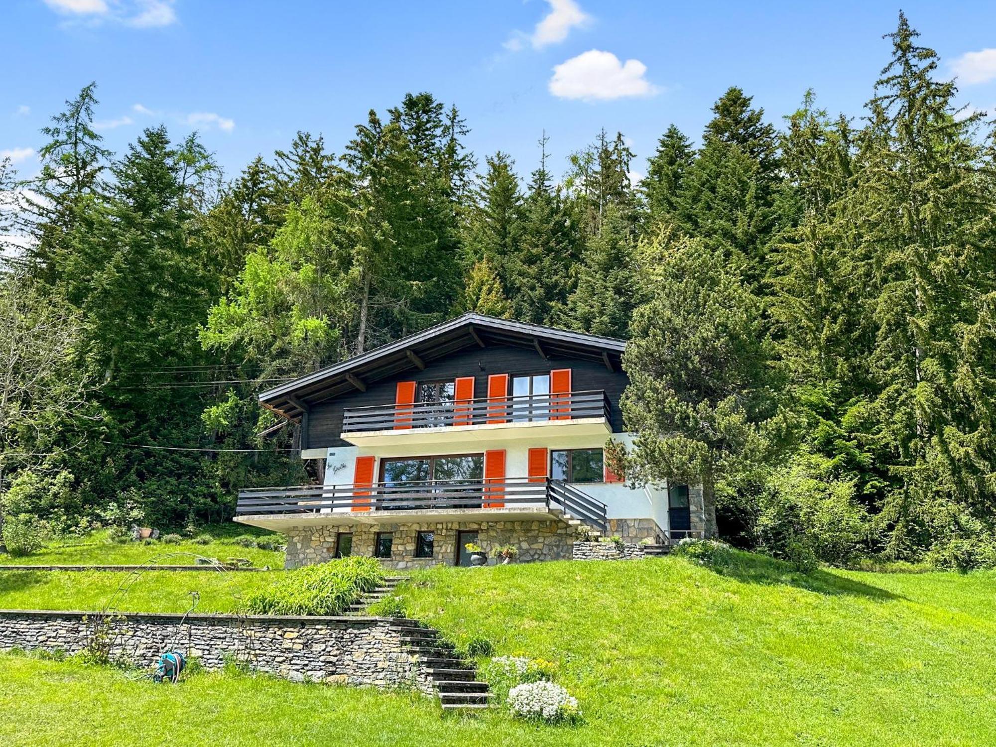 Chalet Familial Les Girolles Aux Portes D'Anzere Arbaz エクステリア 写真